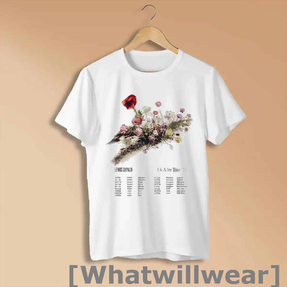 Official Lewis Capaldi Uk Ireland Tour 2025 Dates T Shirts Shirts