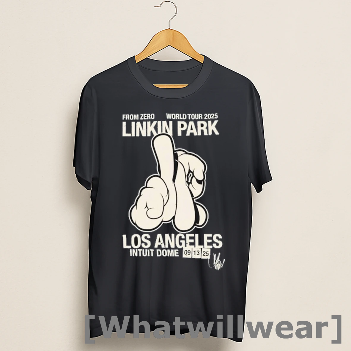 Official Linkin Park Intuit Dome Inglewood Los Angeles 09 13 2025 World Tour Hand Shirts