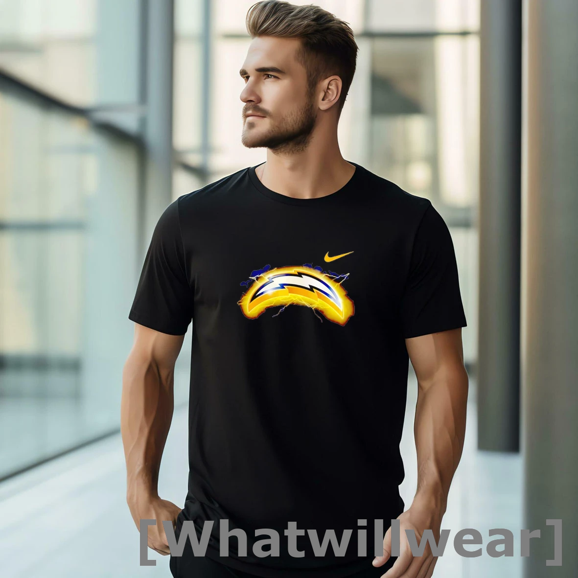 Official Los Angeles Chargers Logo Lightning Tshirts Sweater