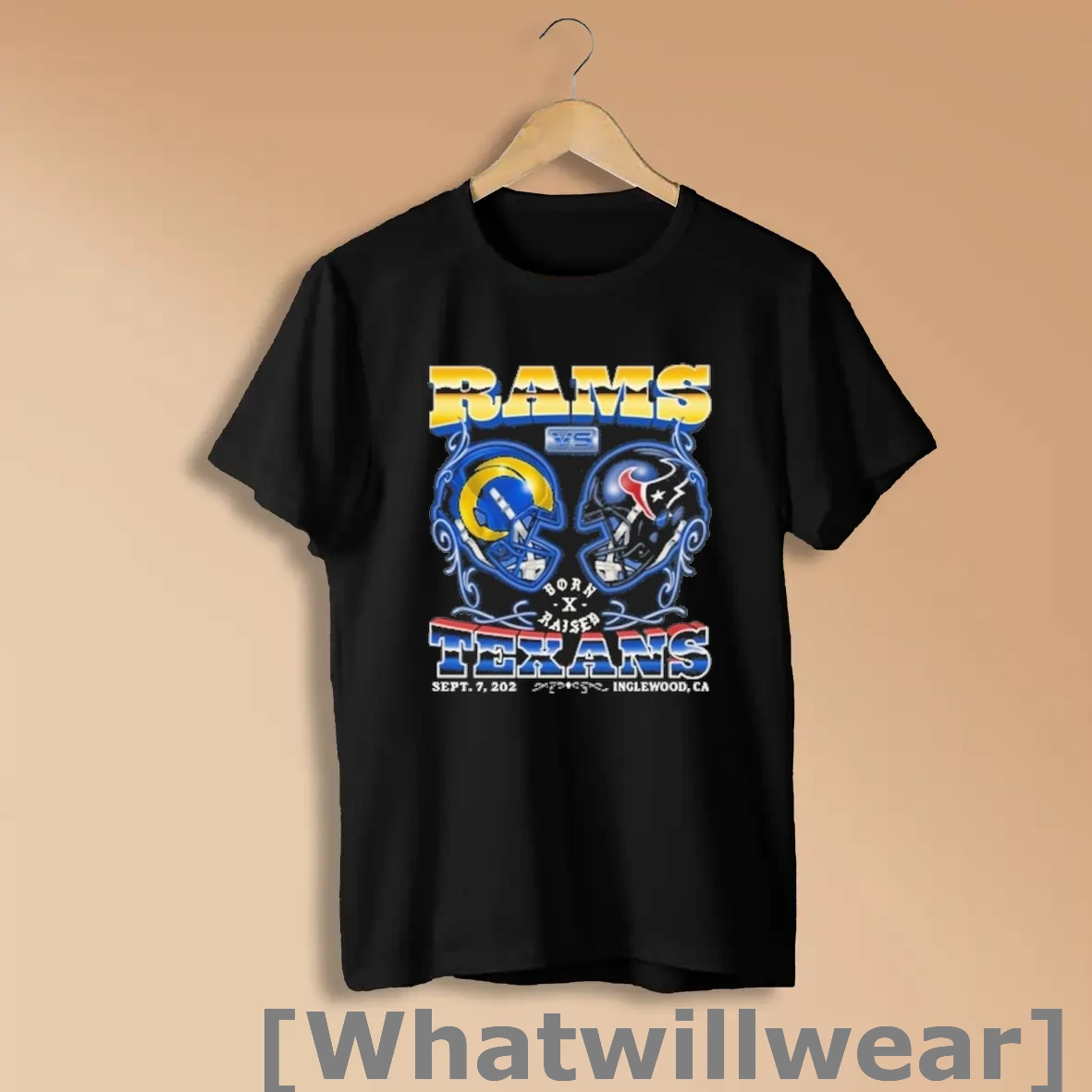 Official Los Angeles Rams Vs Texans 2025 Week 1 Matchup Shirts