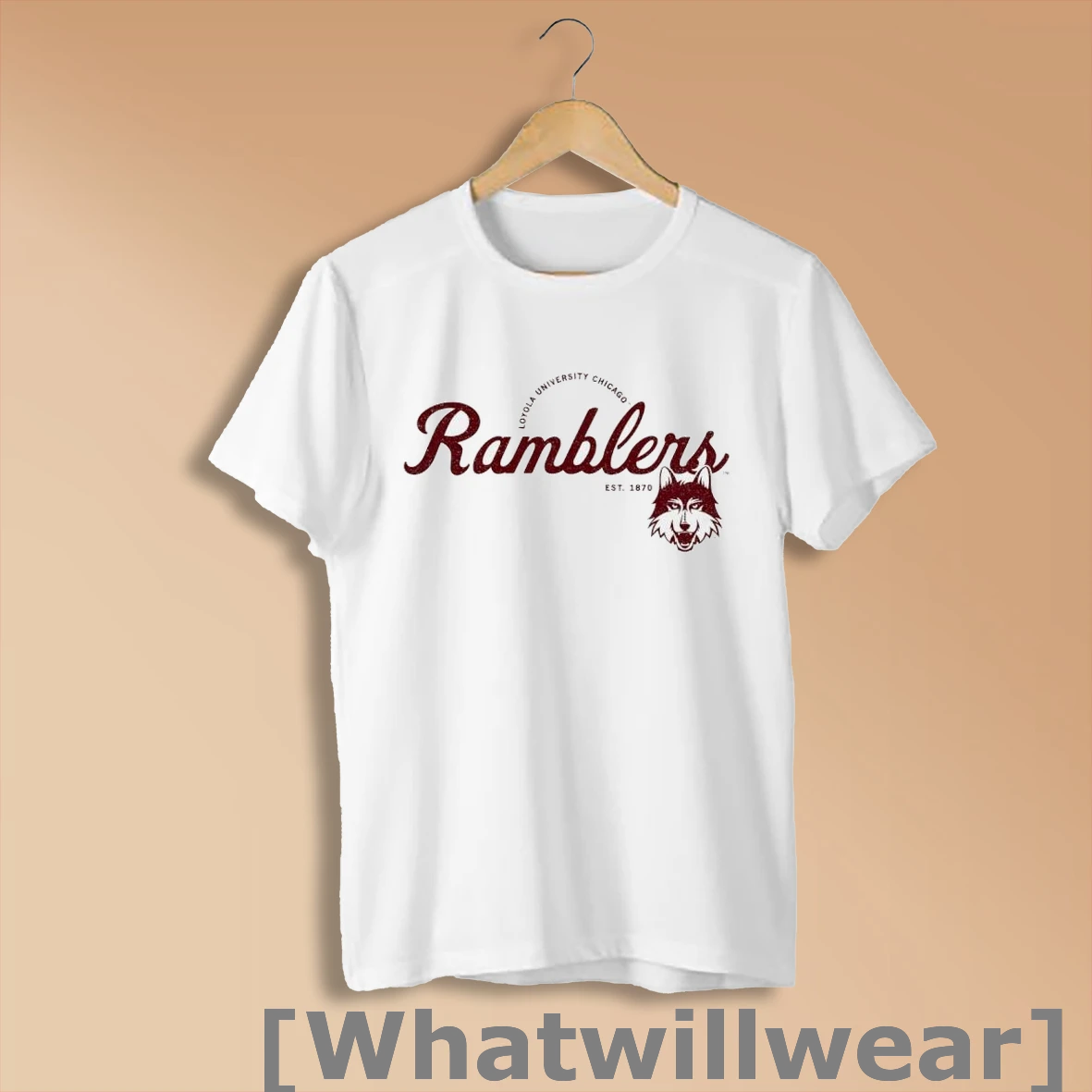 Official Loyola University Chicago Ramblers Est 1870 Mascot Vintage Logo Shirt Sweatshirt