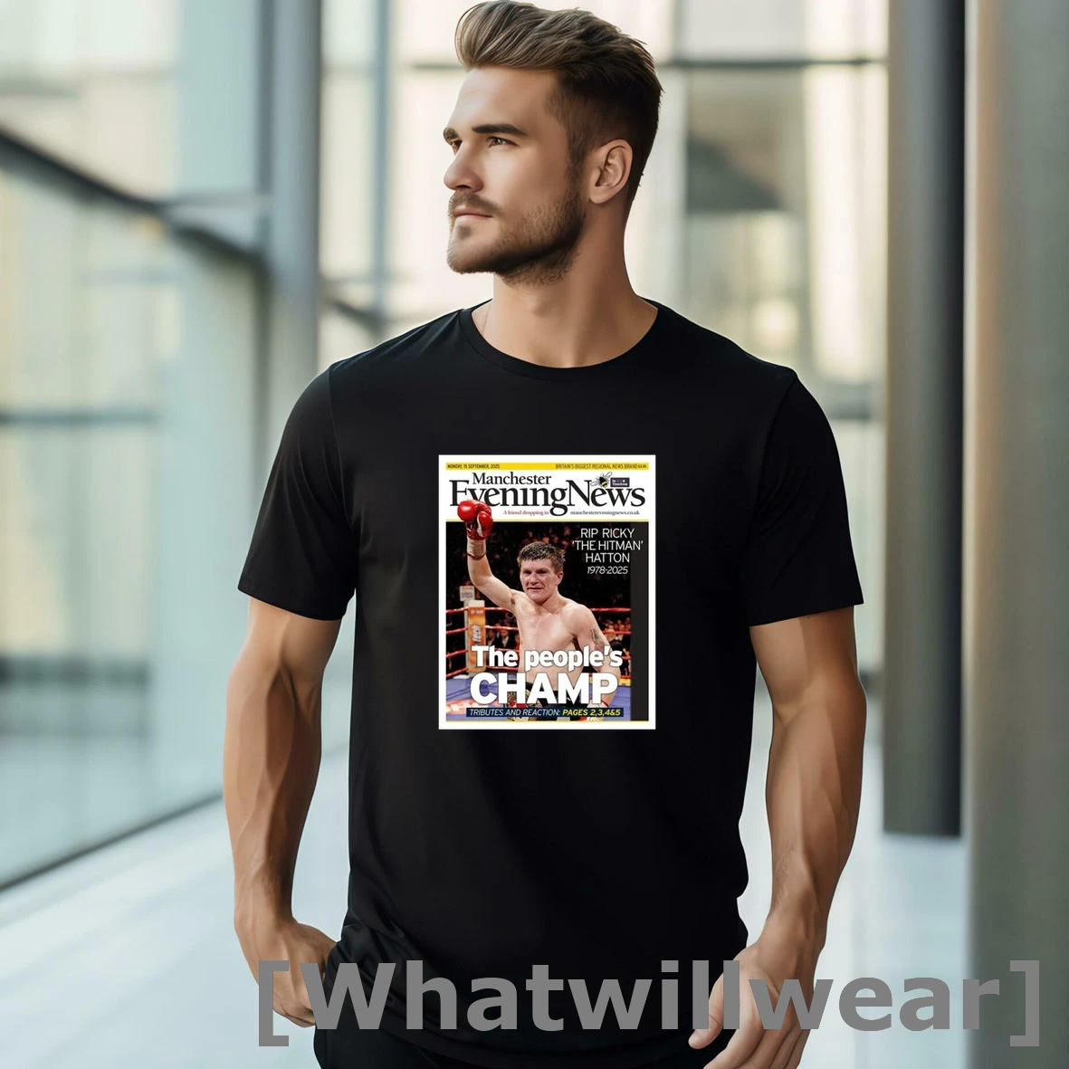 Official Manchester News Ricky Hatton The Peoples Champ Tshirts Sweater