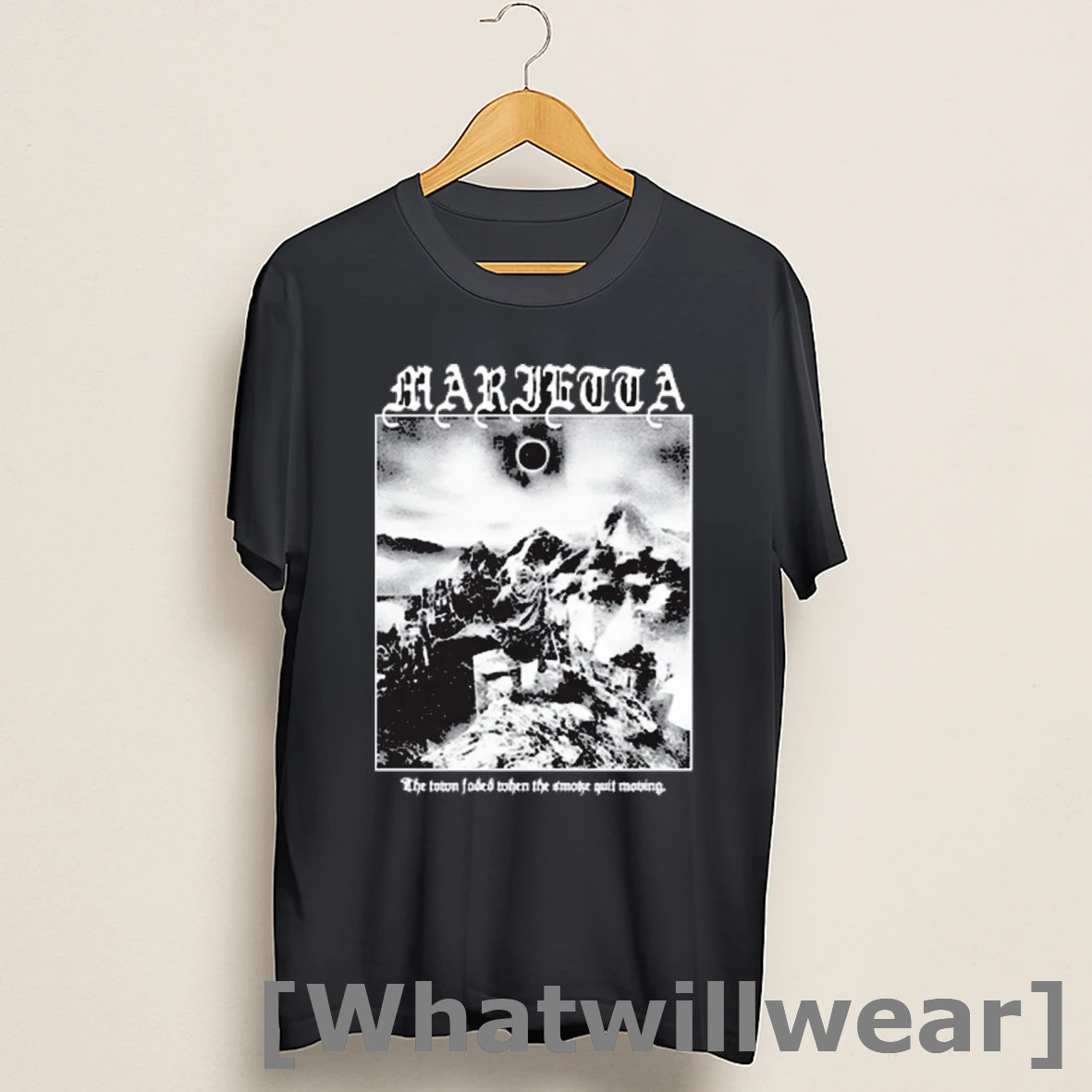 Official Marietta The Town Faded When The Smoke Quit Moving Graphic Shirts