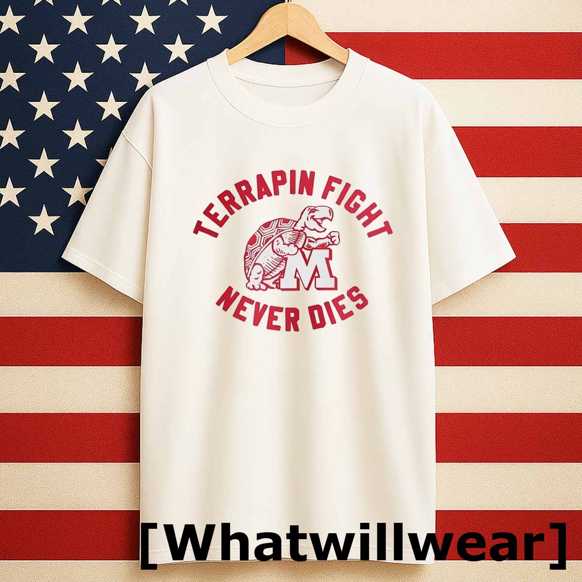 Official Maryland Terrapins Fight Never Dies Tshirts Sweater