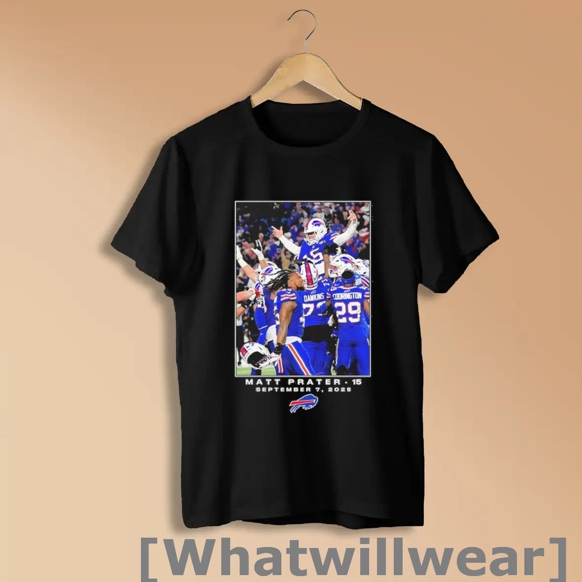 Official Matt Prater Buffalo Bills Nfl Flash Features Week 1 Shirts