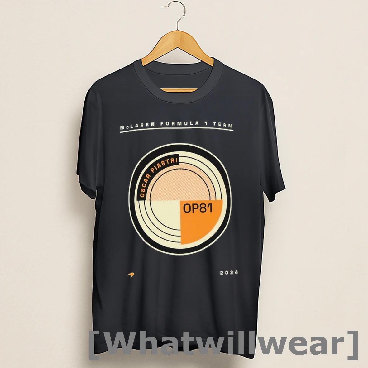 Official Mclaren Formula 1 Team Oscar Piastri Circular Shirts