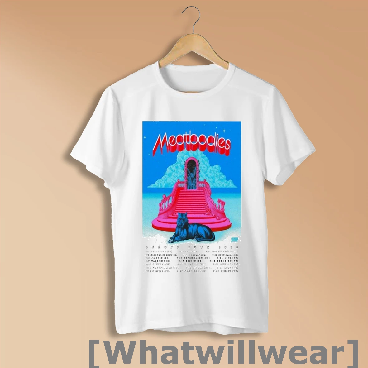 Official Meatbodies In Europe Tour 2025 Dates Tiger T Shirts Shirt Shirt Sweatshirt