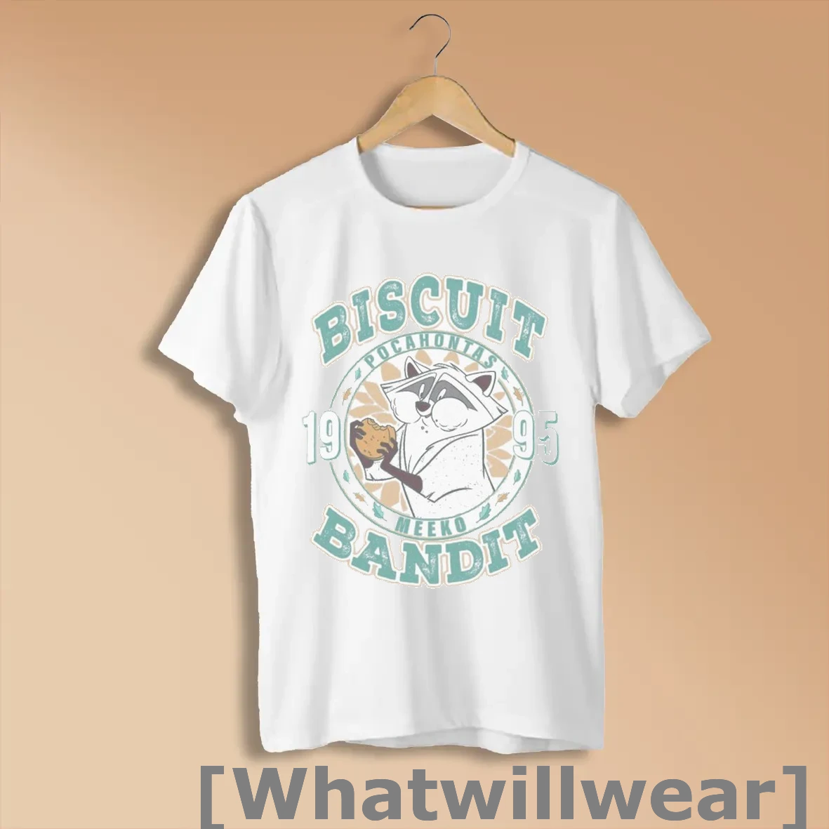 Official Meeko Biscuit Bandit Pocahontas 1995 Shirts