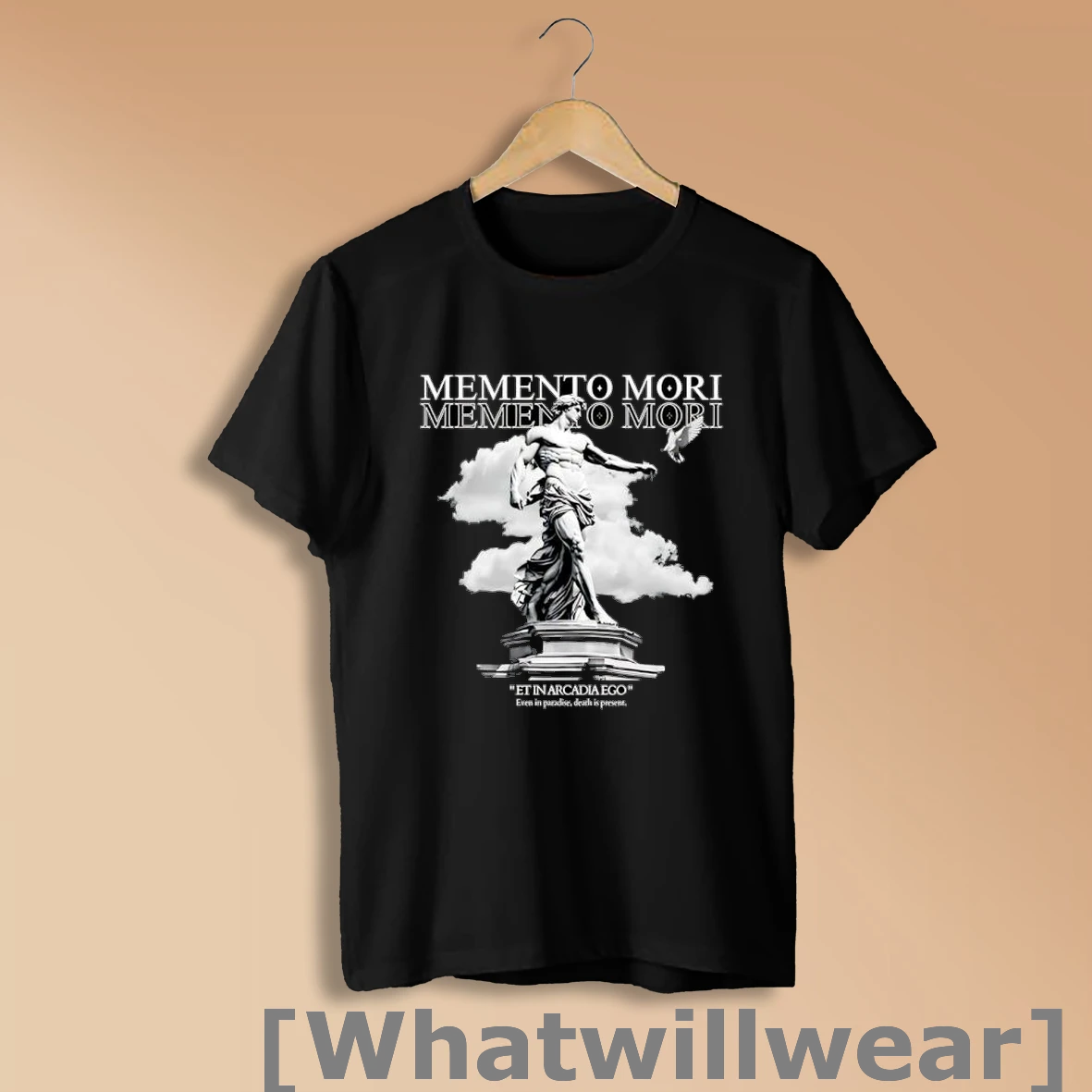 Official Memento Mori Et In Arcadia Ego Even In Paradise Death Is Present Statue Shirt Sweatshirt