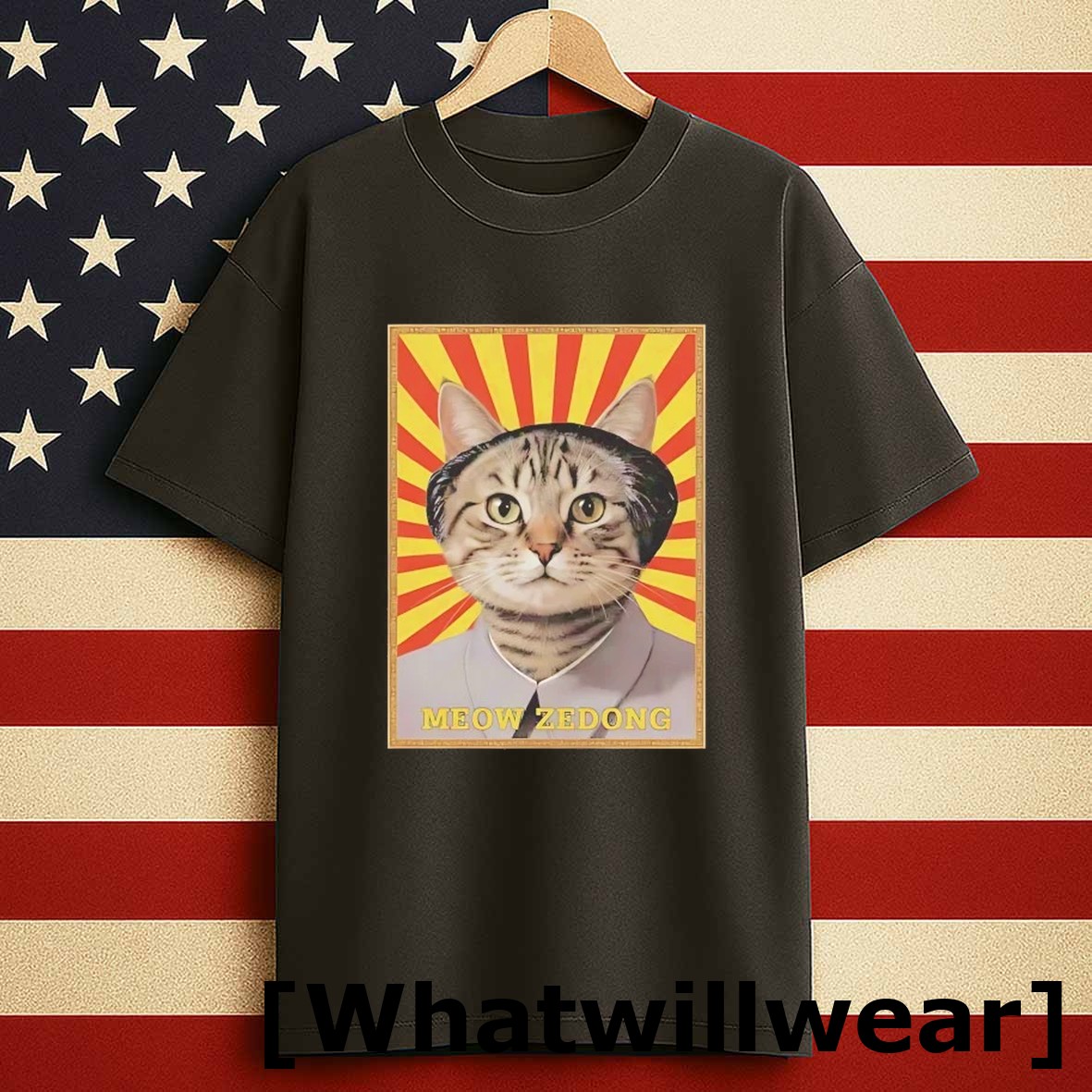 Official Meow Zedong Mao Zedong Cat Tshirts Sweater