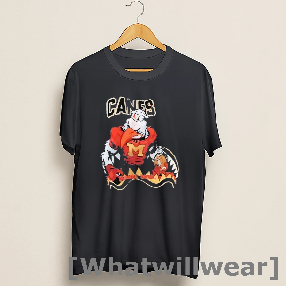 Official Miami Hurricanes Orange Bowl Mascot Shirts