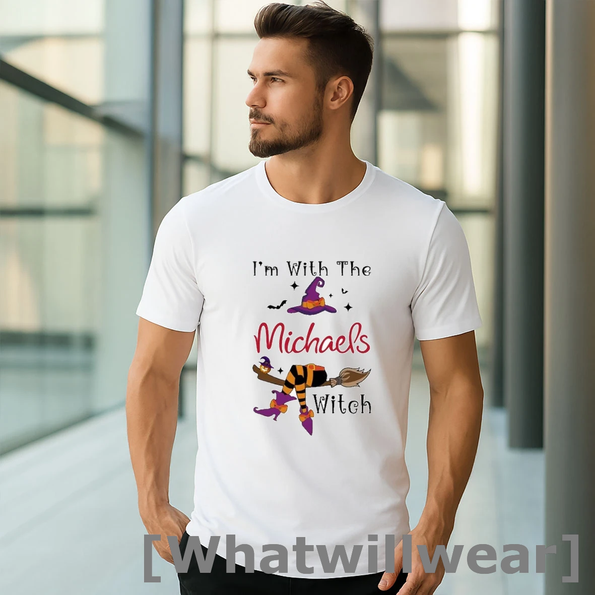 Official Michaels Im With The Witch Hat Halloween Shirts