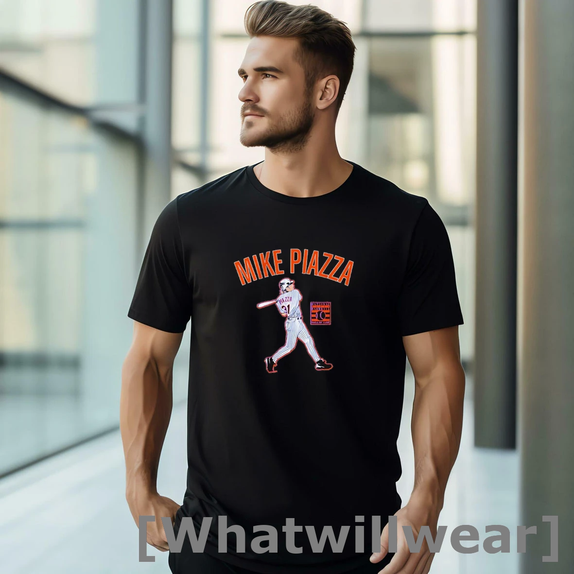 Official Mike Piazza New York Mets Slugger Swing Tshirts Sweater