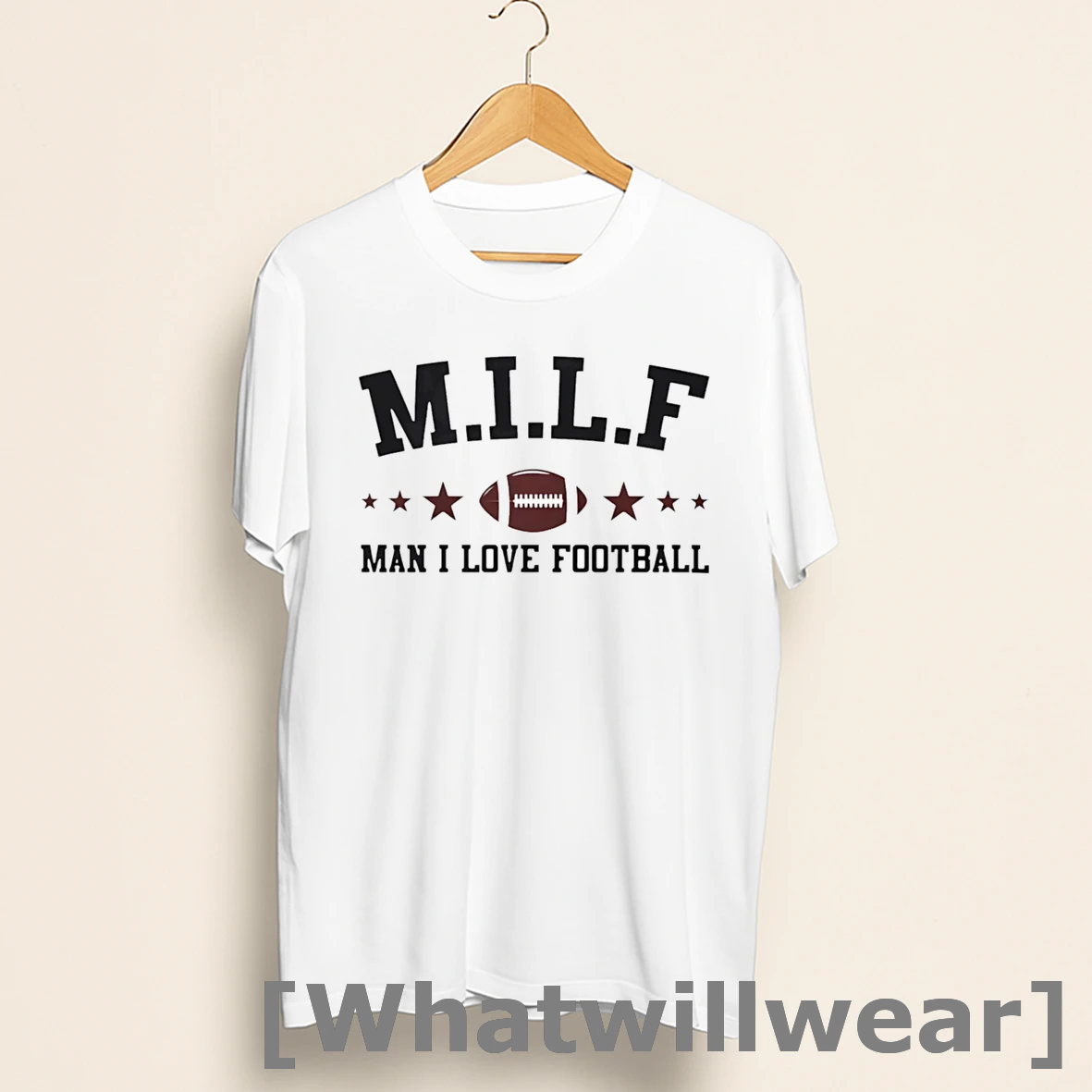 Official Milf Man I Love Football Shirts