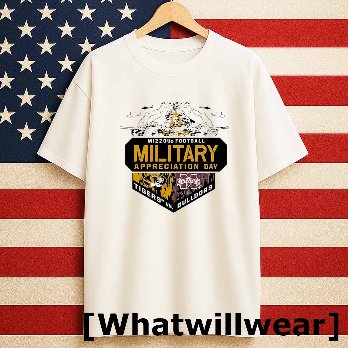 Official Military Appreciation Game Day Missouri Tigers Vs Mississippi State Bulldogs Tshirts Sweater