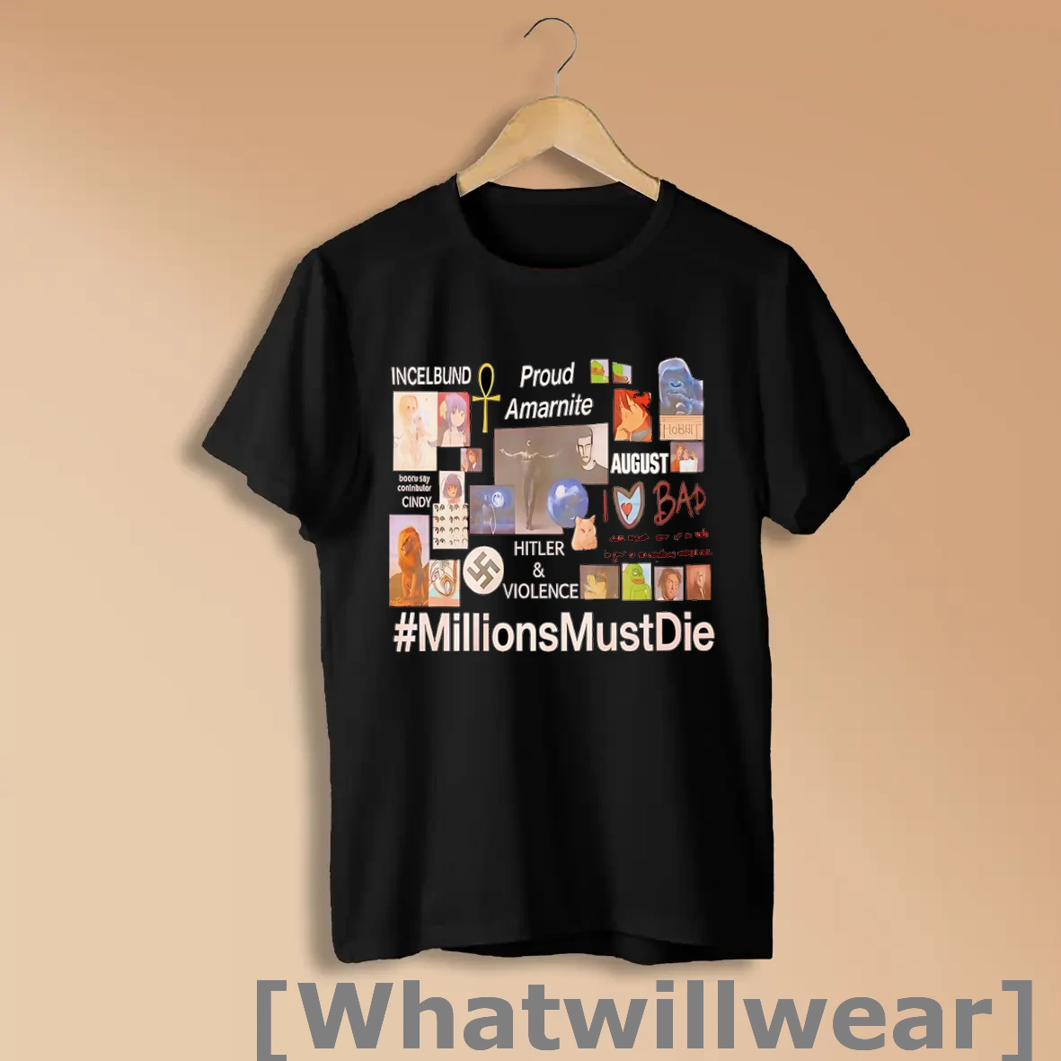 Official Millions Must Die Proud Amarnite Black Shirts