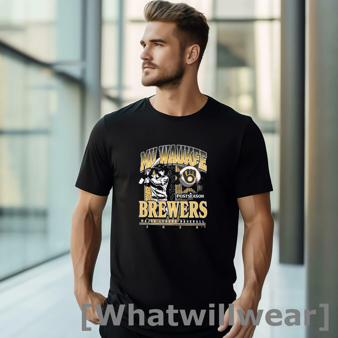 Official Milwaukee Brewers 2025 Mlb Postseason Playoff Tshirts Sweater