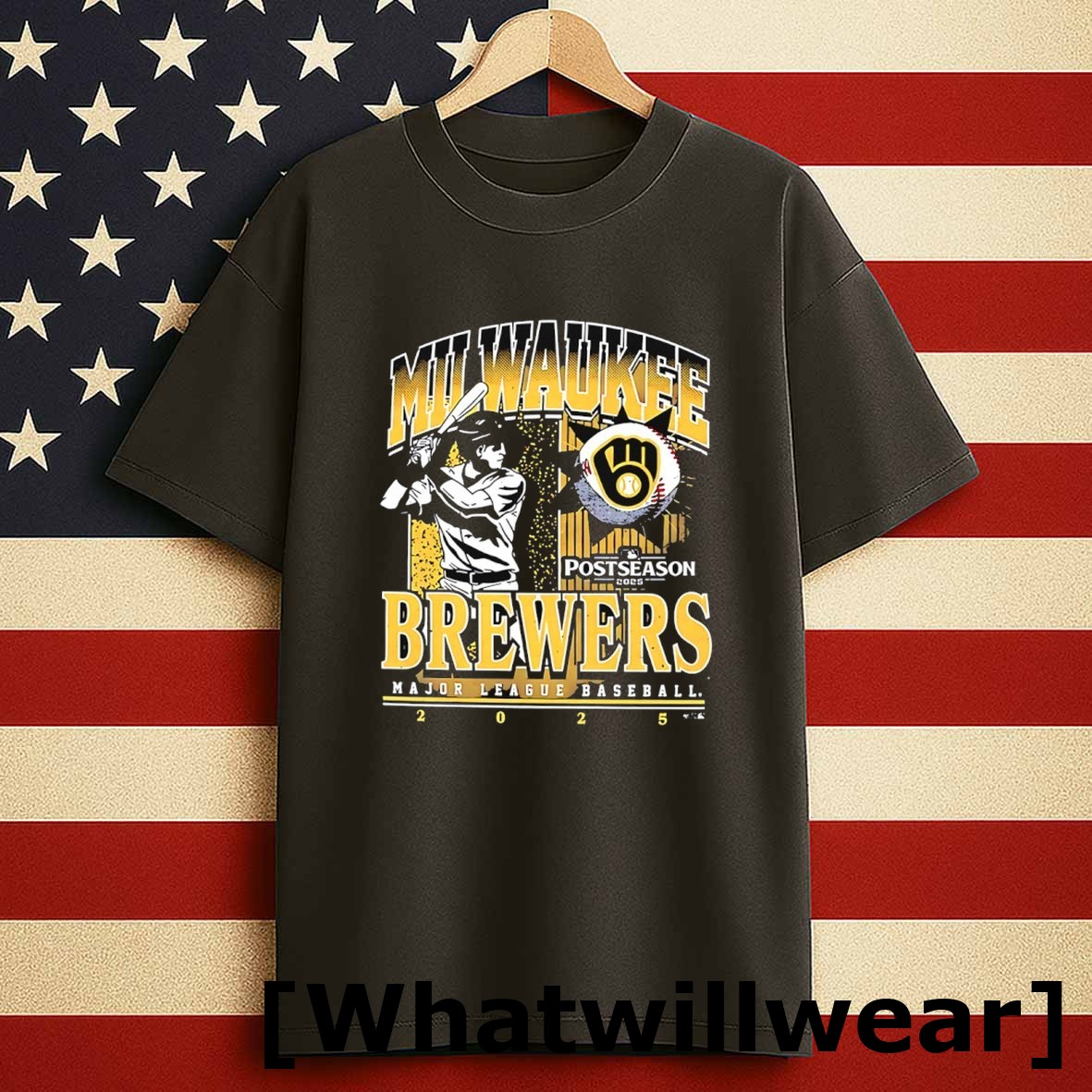 Official Milwaukee Brewers Baseball 2025 Mlb Postseason Tshirts Sweater