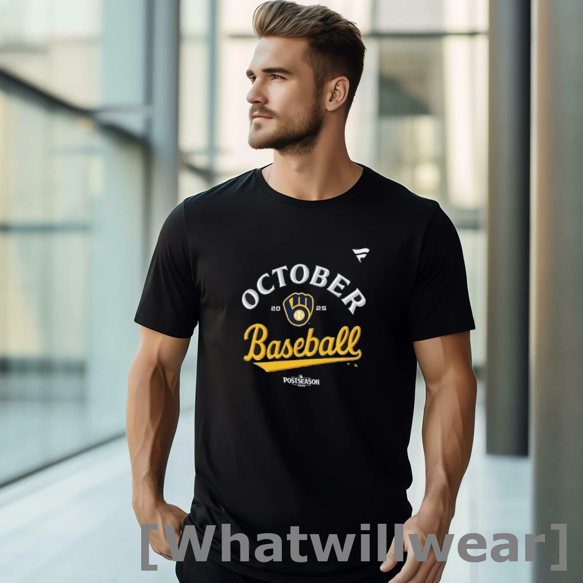 Official Milwaukee Brewers October Baseball 2025 Mlb Postseason Shirts