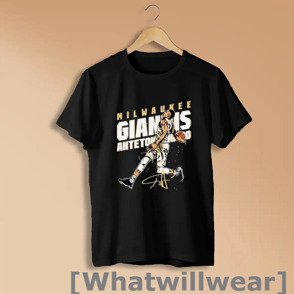 Official Milwaukee Giannis Antetokounmpo Basketball Player Dunking Shirts