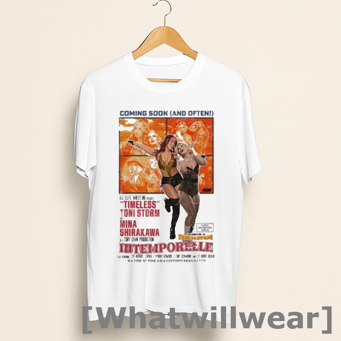 Official Mina Shirakawa And Toni Storm Intemporelle Coming Soon And Often Shirts