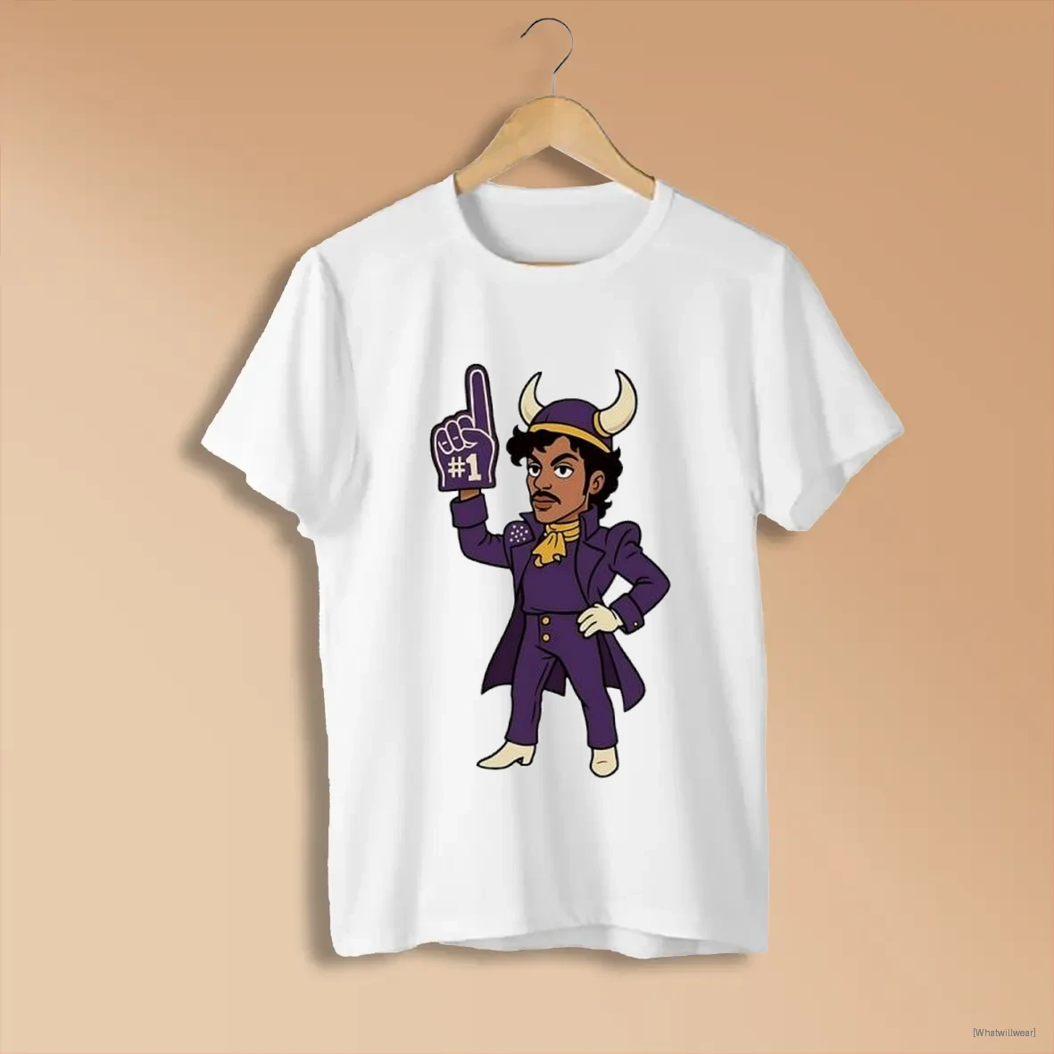 Official Minnesota Viking Football The Purple People Number 1 T White Shirts