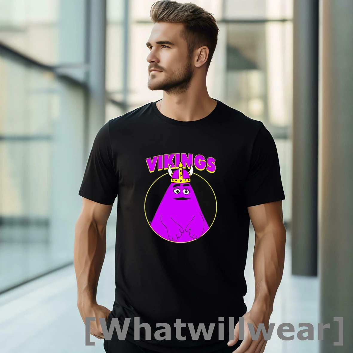 Official Minnesota Vikings Grimace Mascot Tshirts Sweater