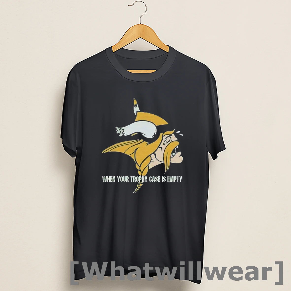 Official Minnesota Vikings Crying When Your Trophy Case Is Empty Shirts