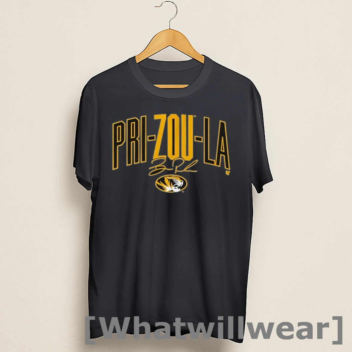 Official Missouri Tigers Beau Pribula Pri Zou La Shirts
