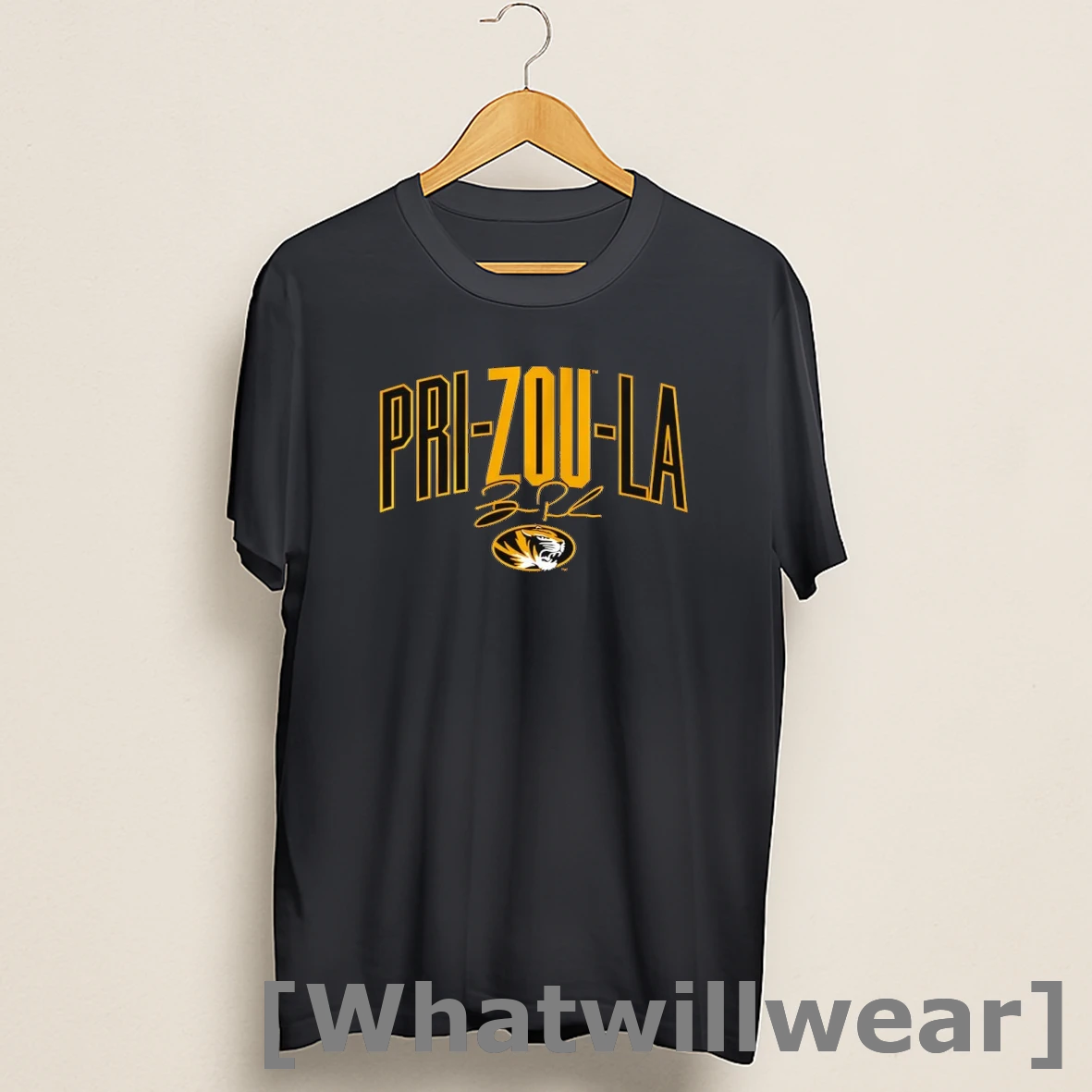 Official Missouri Tigers Football Beau Pribula Pri Zou La Signature Shirts