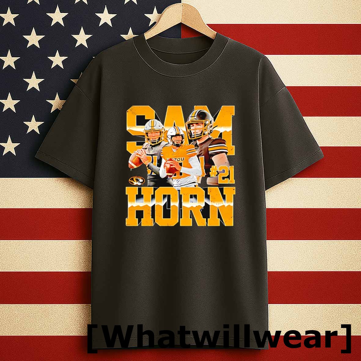 Official Missouri Tigers Football Sam Horn 21 Graphic Tshirts Sweater