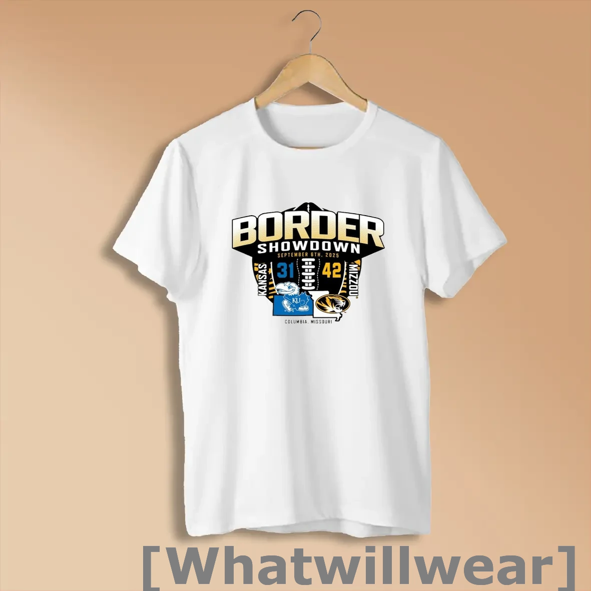Official Mizzou Tigers Beat Kansas Jayhawks 2025 Border Showdown Score Shirts