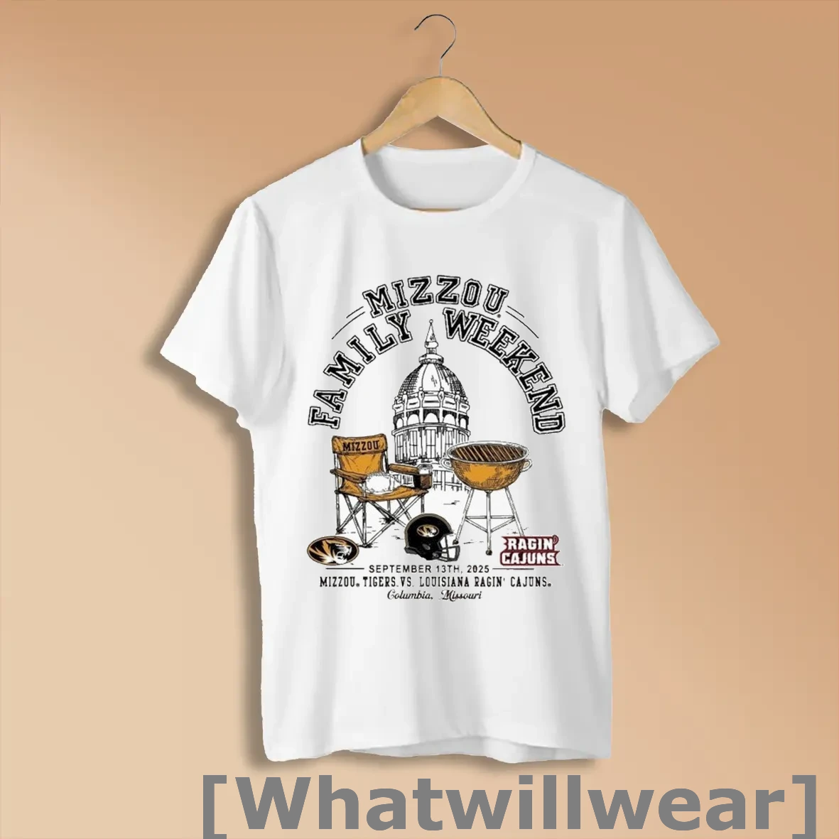Official Mizzou Tigers Vs Louisiana Ragin Cajuns Game Day Family Weekend September 13th 2025 Bbq T Shirts Shirts