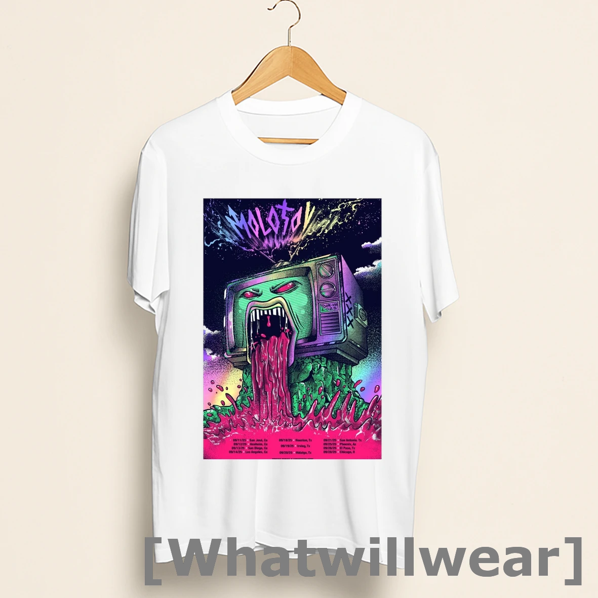 Official Molotov Tour 2025 September 11 28 09 11 San Jose Ca 09 12 Anaheim Ca Artwork Shirts