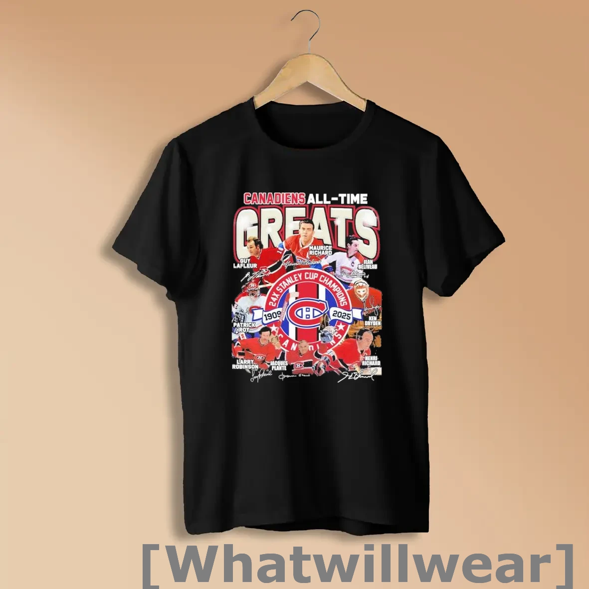Official Montreal Canadiens All Time Greats Teams Signatures Shirts