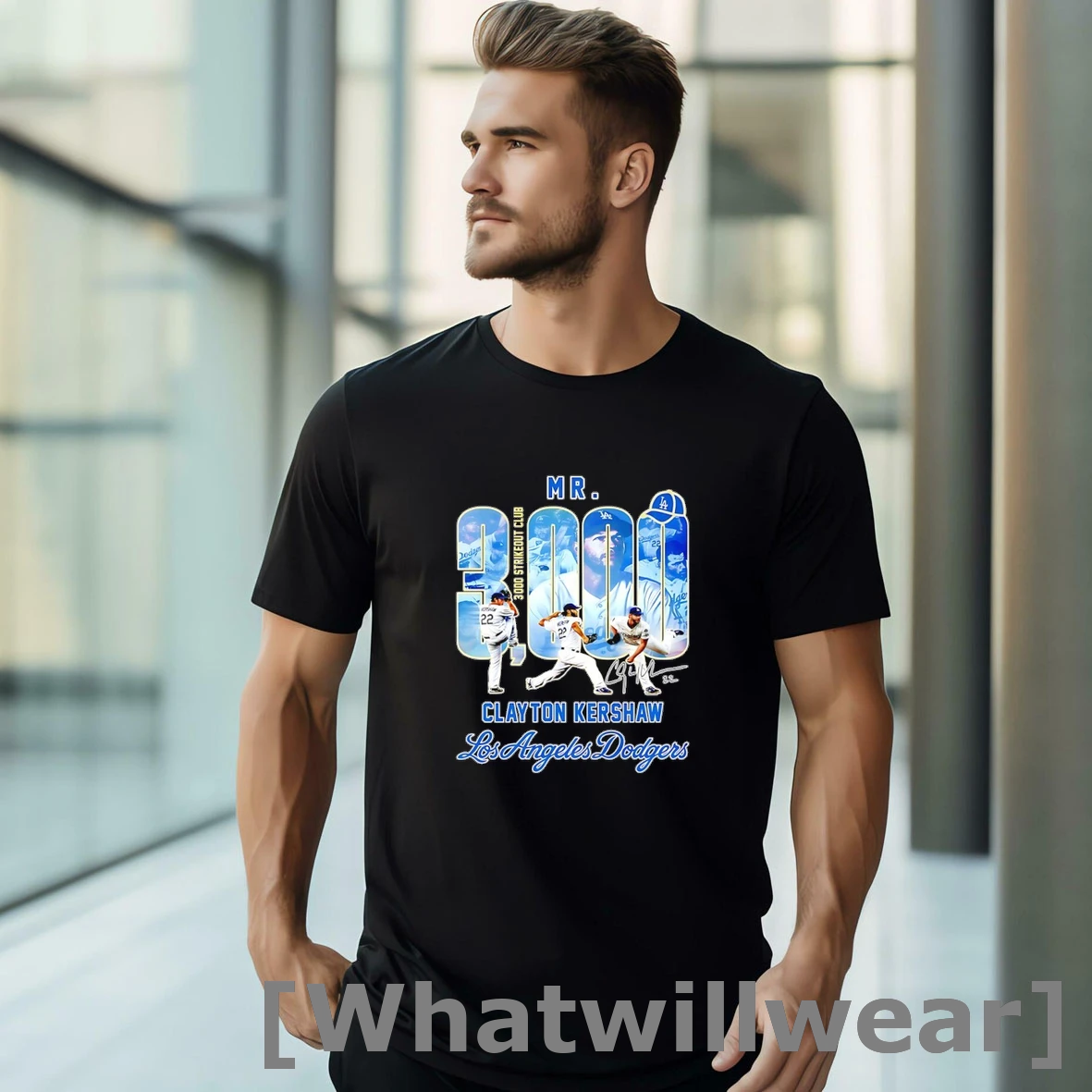 Official Mr Clayton Kershaw Los Angeles Dodgers 3000 Strikeout Club Signature Tshirts Sweater