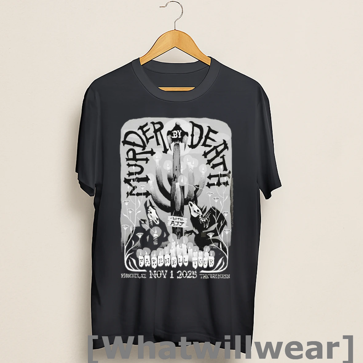 Official Murder By Death At The Van Buren In Phoenix Az On November 1 2025 Farewell Tour Cactus Shirts