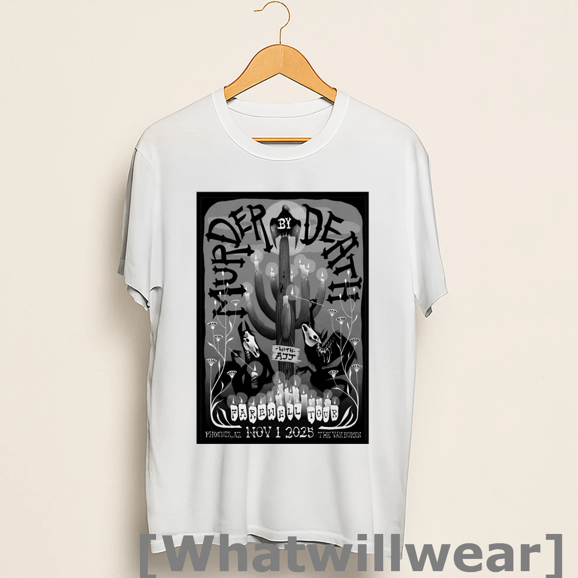 Official Murder By Death The Van Buren In Phoenix Az November 1 2025 Shirts