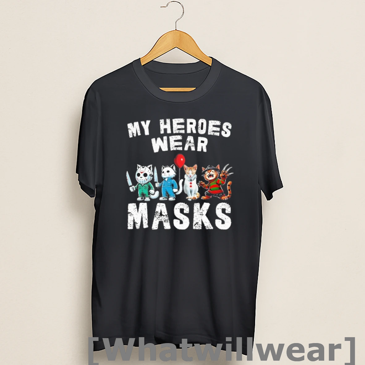 Official My Heroes Wear Masks Halloween Shirts