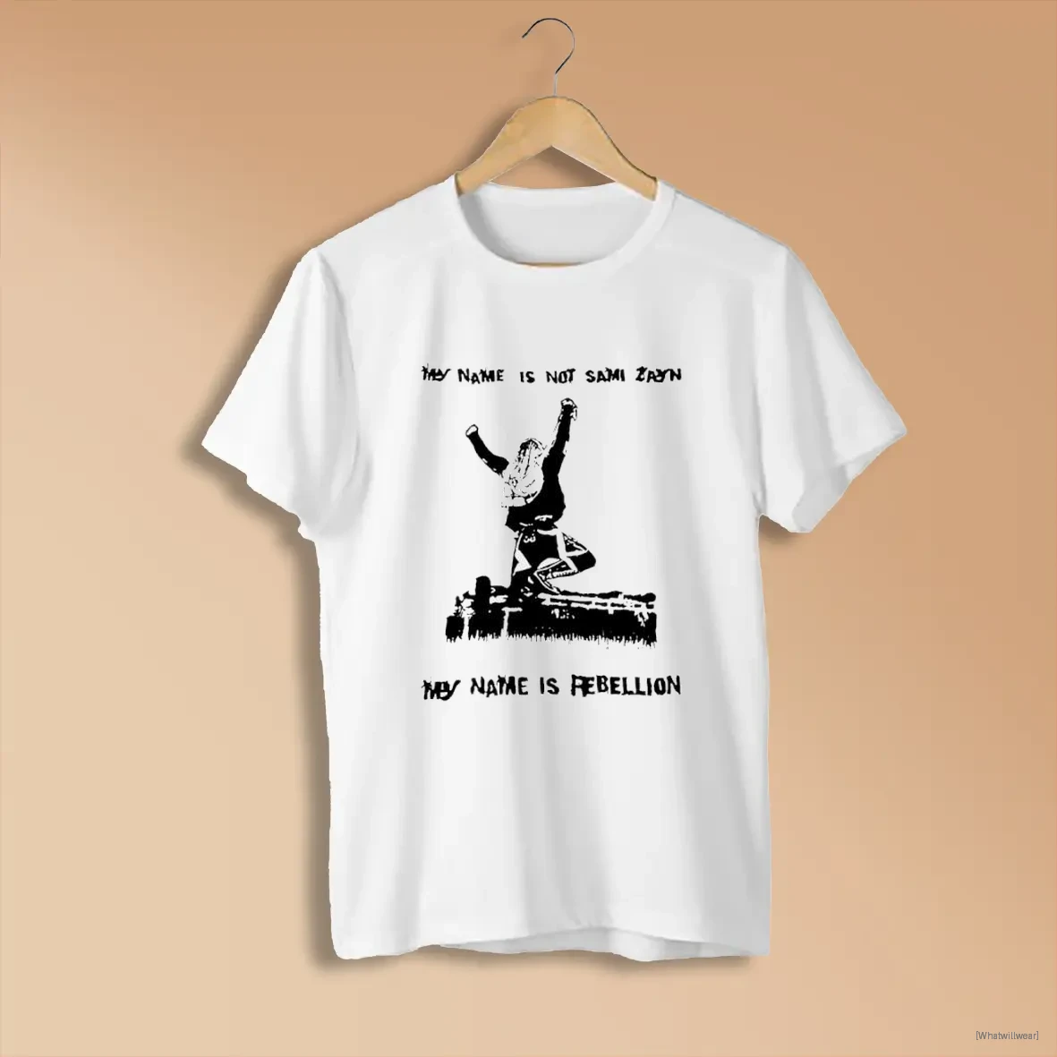 Official My Name Is Not Sami Zayn My Name Is Rebellion T White Shirts