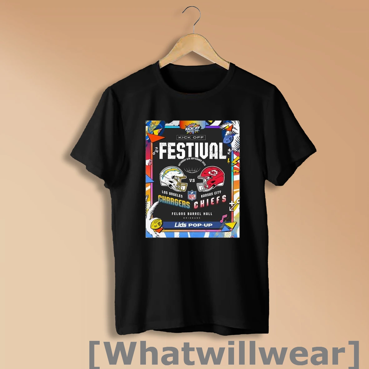 Official Nfl Kick Off Festival 2025 Chargers Vs Chiefs Shirt Sweatshirt