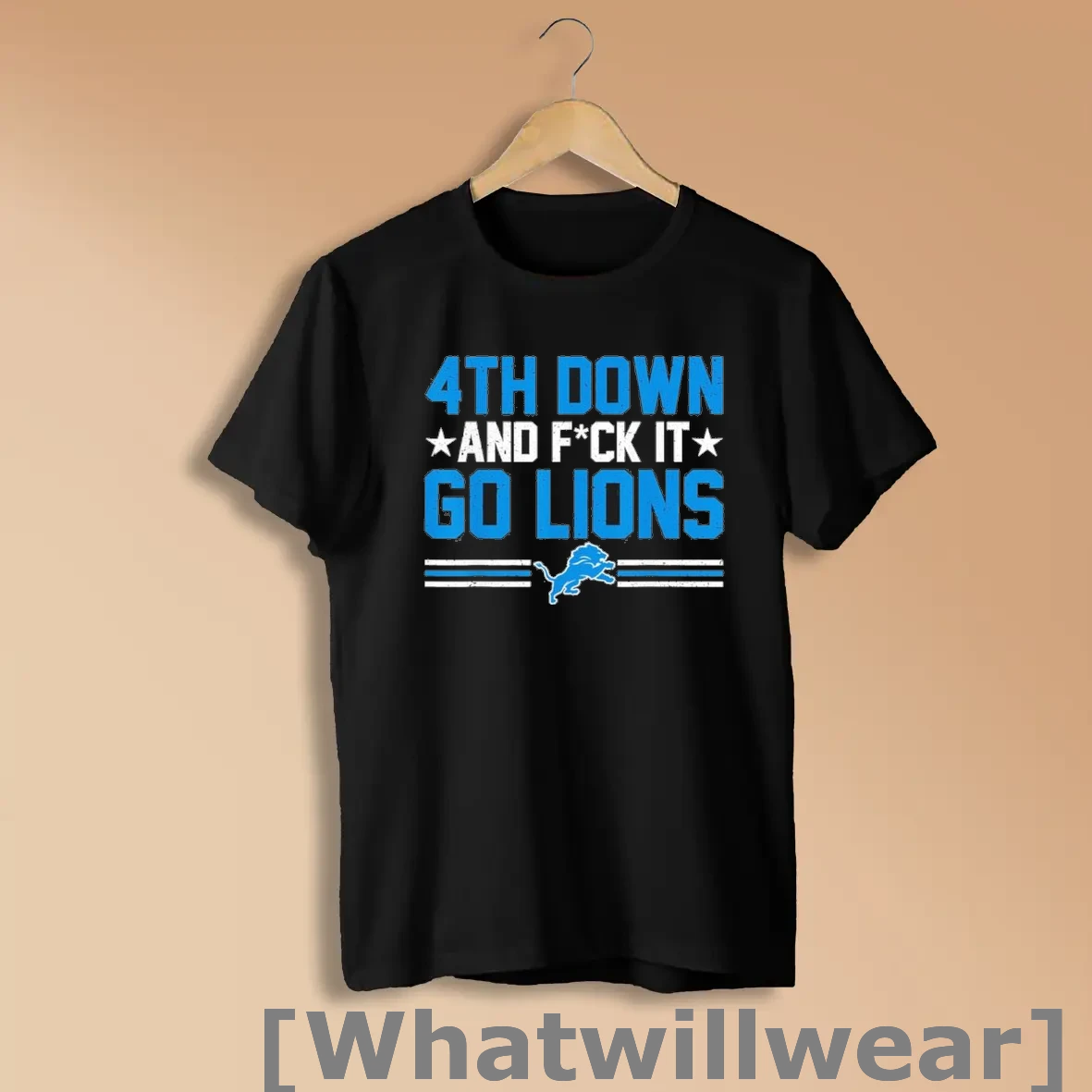 Official Nfl Lions 4th Down And Fuck It Shirts