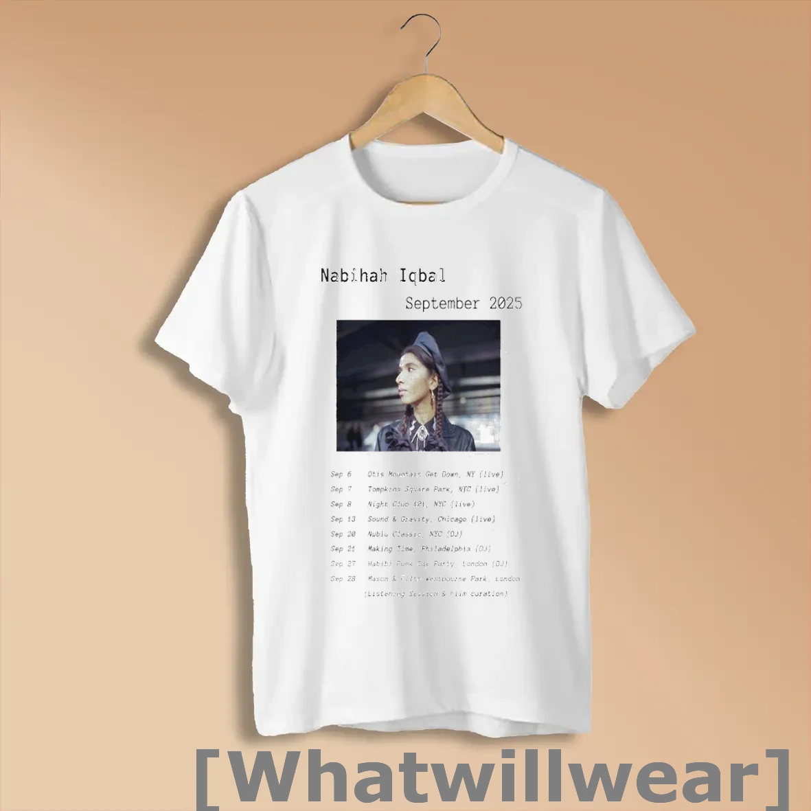 Official Nabihah Iqbal September Tour 2025 Dates T Shirts Shirts