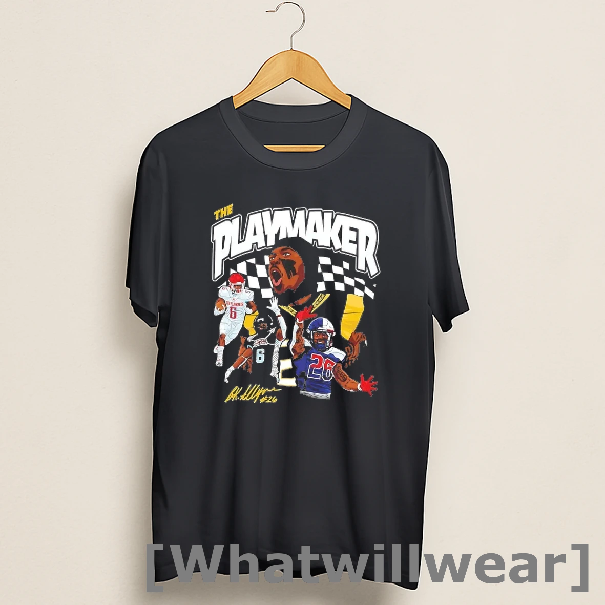 Official Nahiem Alleyne The Playmaker Graphic Shirts