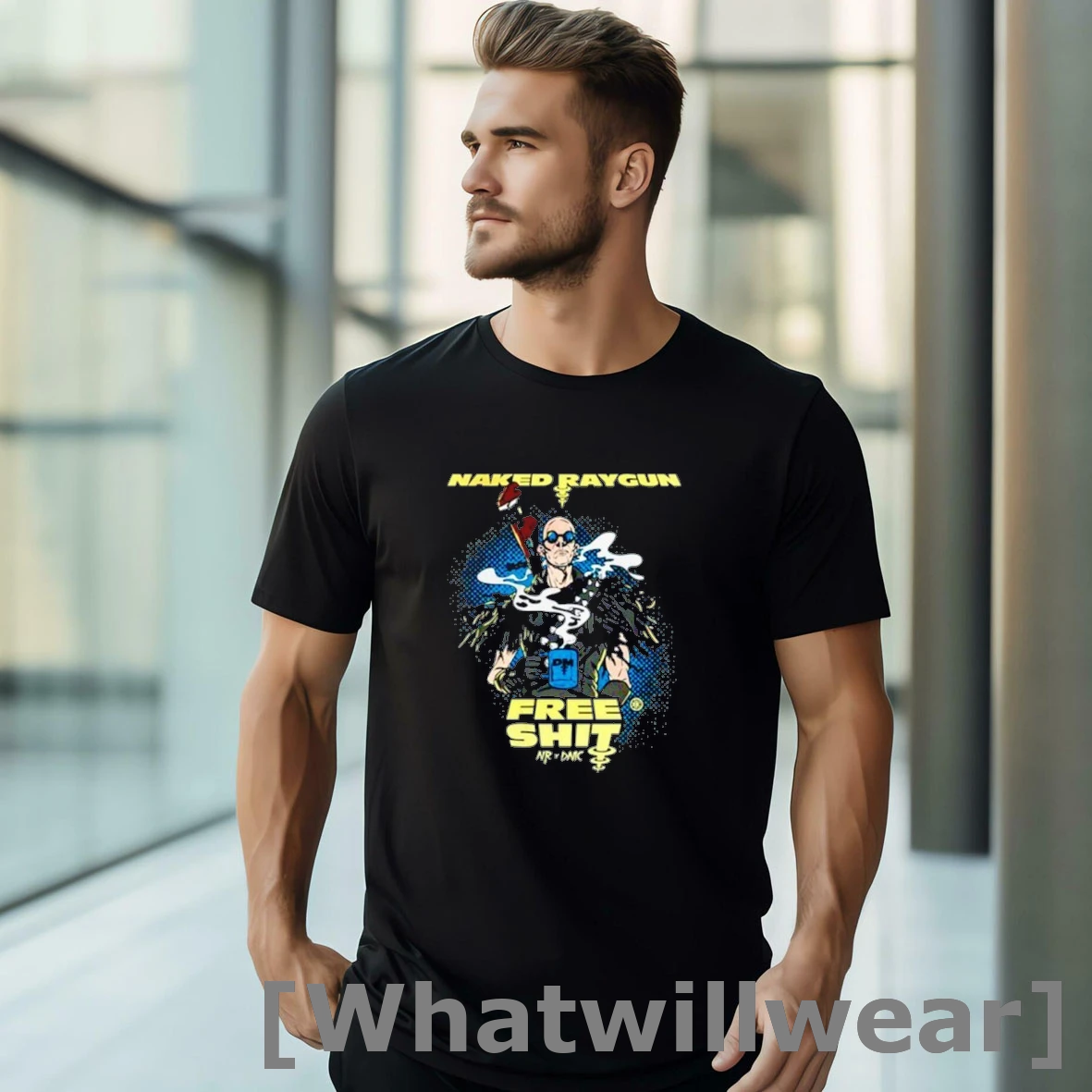 Official Naked Raygun Dark Matter Coffee Free Shit Shirts
