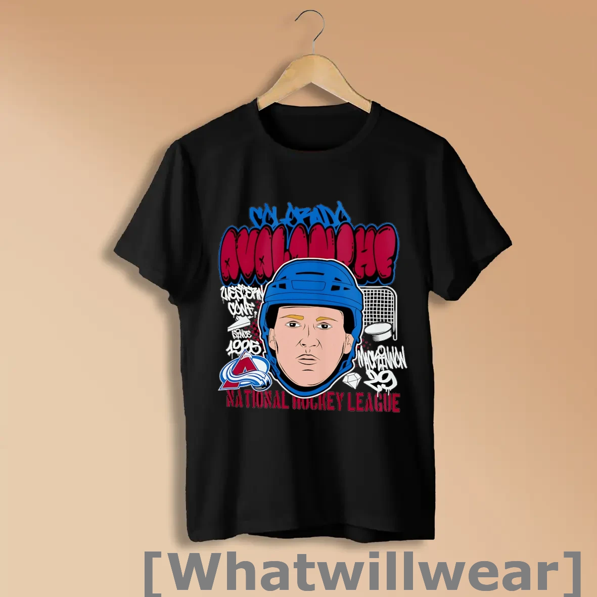 Official Nathan Mackinnon Big Head Colorado Avalanche Nhl Cartoon Shirts