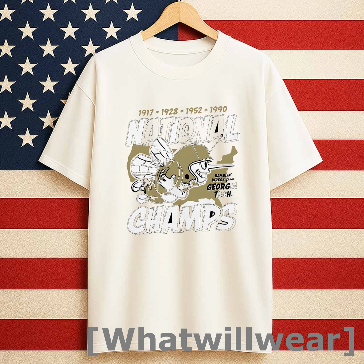 Official National Champs 4x Georgia Tech Yellow Jackets Football Tshirts Sweater