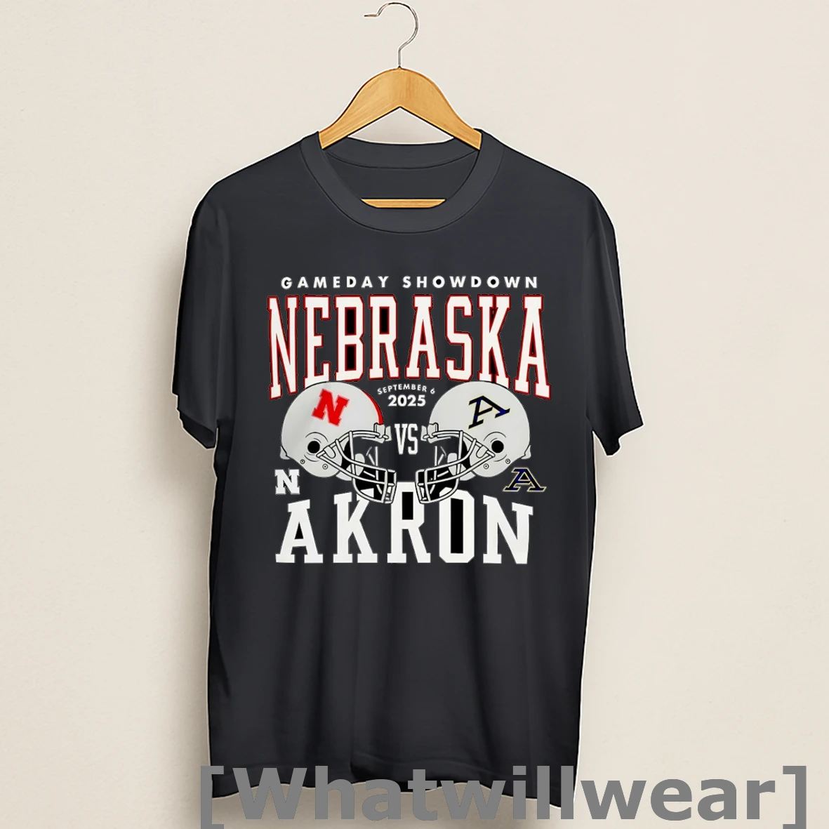 Official Nebraska Cornhuskers Vs Akron Zips College Football Gameday Showdown 2025 Helmet Shirts