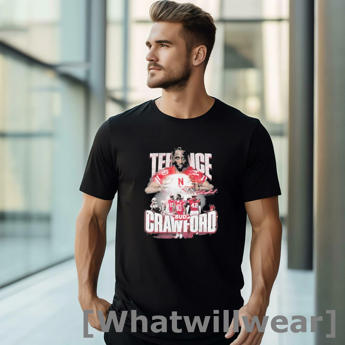 Official Nebraska Football Terence Crawford Bud Tshirts Sweater