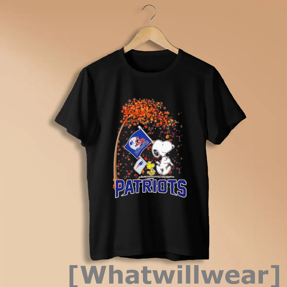 Official New England Patriots Snoopy And Woodstock Happy Autumn Shirts